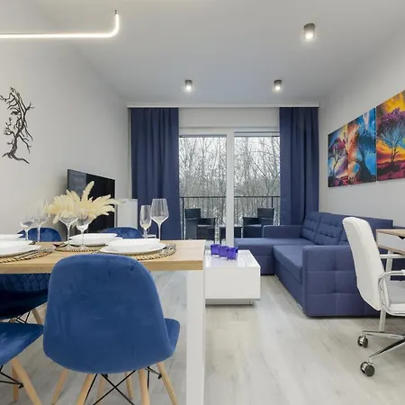 Dark Blue And Grey With Pastel Bedroom In By Renters Warszawa