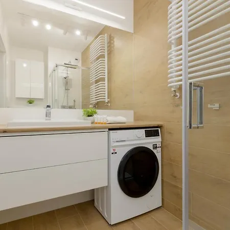 Dark Blue And Grey With Pastel Bedroom In By Renters Apartament Warszawa