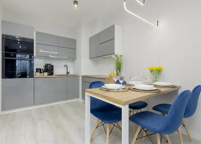 Dark Blue And Grey With Pastel Bedroom In By Renters Apartman Varsó