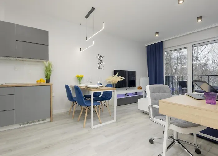 Dark Blue And Grey With Pastel Bedroom In By Renters Apartman Varsó